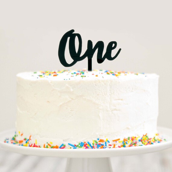 one cake topper 1