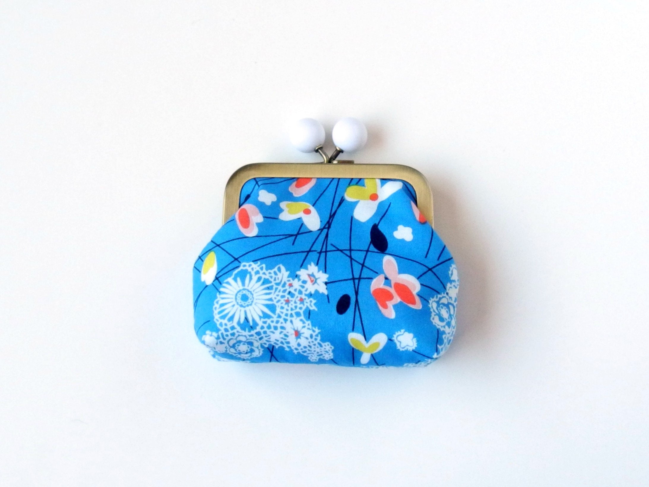 Change Pouch Clasp Coin Purse Coin Purse Large Coin Purse Etsy