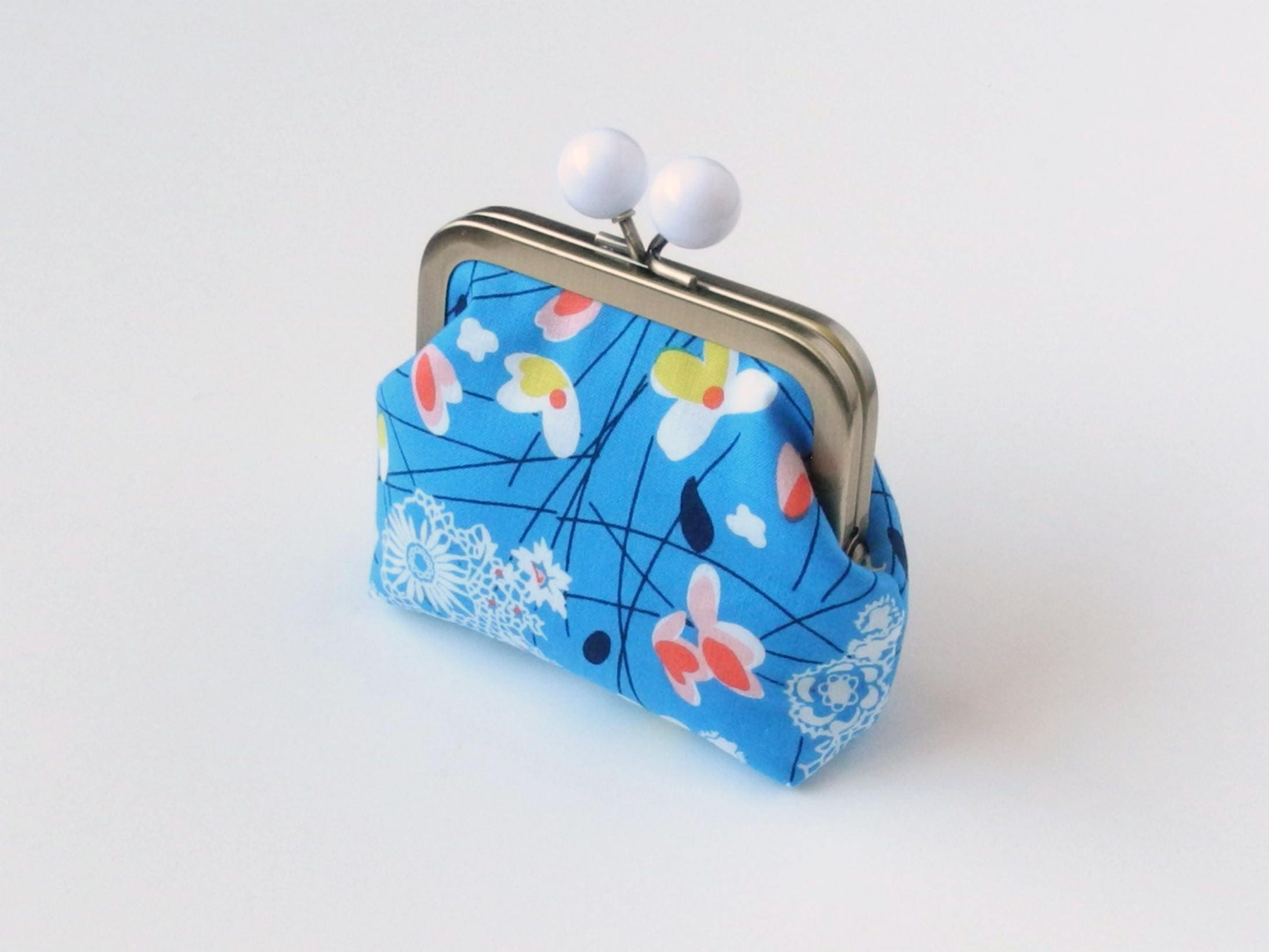 Change Pouch Clasp Coin Purse Coin Purse Large Coin Purse Etsy