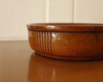 Vintage 50s Brown Betty Baking Dish Midcentury Modern