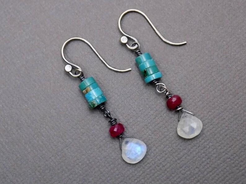 Four Pair Sterling Gemstone Earrings. Reserved Listing For Judith G