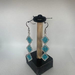 Beaded dangle earrings