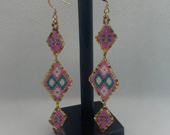 Hand Beaded Earrings