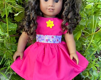 50 cm Puppenkleid und passender Haarschleife