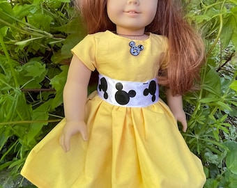 Vestido de muñeca de Mickey Mouse de 18 pulgadas