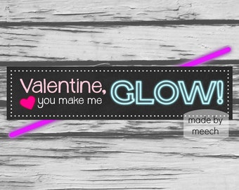 Glow Stick Printable Valentine