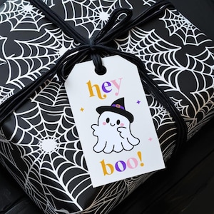 Hey Boo Halloween Gift Tag, Ghost Gift Tag, Fall Gift Tag, Printable Gift Tag, Happy Halloween Gift Tag, Halloween Treat Tag, Boo Gift Tag