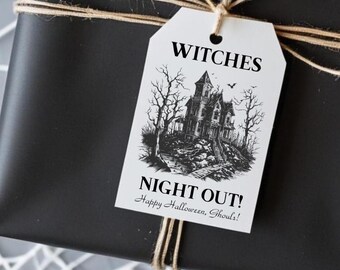 Etiquetas de regalo para la Noche de Brujas: Recuerdos espeluznantes para una fiesta de Halloween (Descargar PDF)