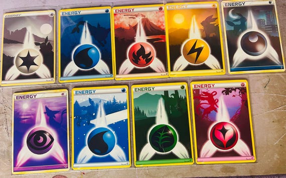 Eeveelution Energy Card - Etsy Eeveelution Energy Card - Etsy