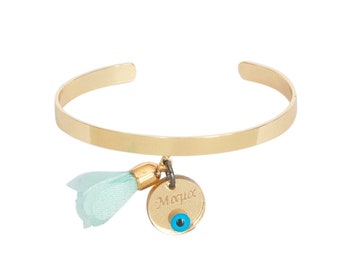 Bracelet pour maman-Bracelet bohème-Bracelet tige-Bracelet réglable-Bracelet pour une mère-Cadeau pour la fête des Mères-Bracelet grec-Manchette délicate-Bijou bohème