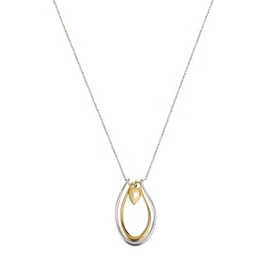 Geometrische Halskette-Lange Halskette-Ovale Halskette-Weihnachtsgeschenk-Silber Gold Halskette-Geschenk für Her-Silber Halskette-Gold Halskette-Queserabags