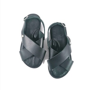 Unisex Kids Sandals-Baptism Sandals-Unisex Sandals-Greek Sandals-Kids Greek Sandals-Baby Shower Gift-Buckle Sandals-Leather Sandals