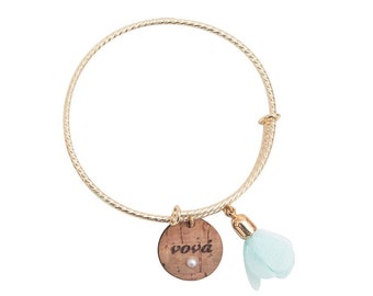 Bracelet pour marraine-cadeau de baptême-bracelet tige-Soyez ma marraine-bracelet bohème-cadeau pour marraine-bracelet grec-manchette délicate-bijou bohème