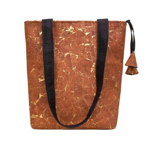 Bolso de mano de corcho - Bolso de mano de corcho - Cuero vegano - Bolso de hombro de corcho - Bolso grande - Bolso sostenible - Regalo para ella - Bolso de hombro de mujer - Bolso de mano - Bolso de corcho