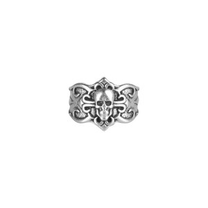 Dödskalle ring-Punk ring-Justerbar ring-Grekisk ring-Stapelbar ring-Mens ring-Gotisk ring-Gåva till honom-Sockerskalle ring-Biker ring-Rock ring
