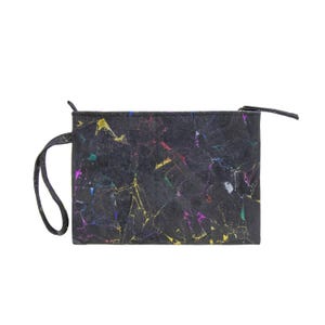 Bolso de mano de corcho con forma de arcoíris, bolso de mano ecológico, regalo de Navidad, monedero de corcho, regalo de dama de honor, bolso de noche, bolso elegante, bolsa con cremallera