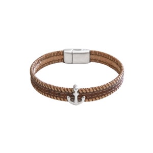 Bracelet ancre-bracelet portugais en liège-bracelet en liège-cadeau végétalien-bracelet pour homme-cadeau unisexe-cadeau pour elle-bijoux respectueux de l&#39;environnement-bracelet