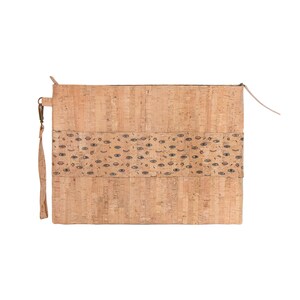 Bolso de gran tamaño-Pulsera de corcho-Bolso de corcho-Bolsa ecológica-Regalo de Navidad-Bolso de corcho-Bolsa con cremallera-Regalo de dama de honor-Bolsa de noche-Bolsa elegante