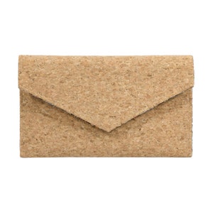Bolso beige clutch-corcho sobre-bolso ecológico-bolso vegano-bolso chic-regalo para ella-regalo vegano-bolso de corcho-embrague de corcho-bolso único-bolso de corcho