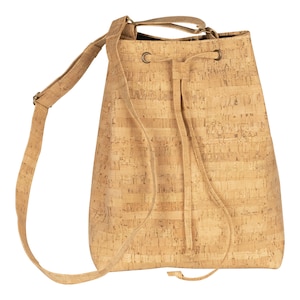 Bolso bandolera de corcho-Bolso de hombro-Ecológico-Bolso de cubo-Bolso de corcho-Bolso vegano-Bolso de corcho-Llevar todo el bolso-Bolso bandolera-Bolso ecológico-Bolso de verano