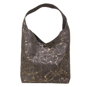 Bolso Hobo Negro-Bolso Holgado-Bolso de Mano de Corcho-Cuero Vegano-Bolso de Hombro de Corcho-Bolso Tote Grande-Bolso Tote de Corcho-Bolso de Hombro de Mujer-Bolso de Mano-Bolso de Corcho