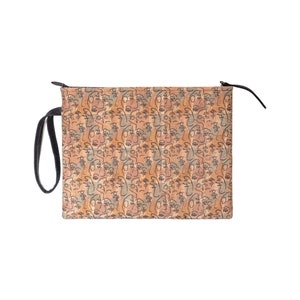 Bolso de mano de corcho, bolso de mano de corcho, bolso ecológico, regalo de Navidad, monedero de corcho, bolsa con cremallera, regalo de dama de honor, bolso de noche, bolso elegante