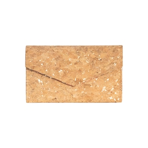 Gold Clutch-Cork Clutch-Eco Friendly Purse-Handmade Bag-Gift for Her-Vegan Gift-Cork Bag-Cork Purse-Unique Bag-Valentines Gift-Envelope Bag