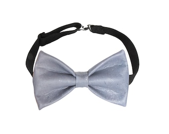 Grey Bow Tie-Cork Bow Tie-Vegan Bow Tie-Mens Accessories-Gift For Him-Wooden Bow Tie-Wedding Bow Tie-Groom Bow Tie-Groom Accessories