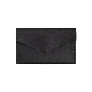 ブラッククラッチ - コルククラッチ - エコフレンドリーな財布 - ハンドメイドバッグ - 彼女へのギフト - ビーガンギフト - コルクバッグ - コルク財布 - ユニークなバッグ - バレンタインギフト - 封筒バッグ