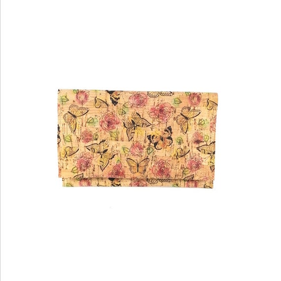 Butterflies Case-Tobacco Pouch-Cork Leather-Handmade Tobacco Case-Unisex Gift-Gift for Him-Gift for Her-Smokers Accessories-Rolling Pouch