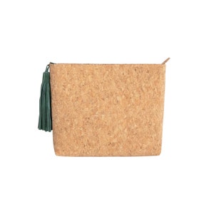 Cartera beige, Cartera de corcho, Cartera de corcho, Cartera de mano, Cartera beige, Cartera de corcho, Bolsa con cremallera, Regalo de Navidad, Regalo de dama de honor, Bolso de noche, Cartera grande elegante