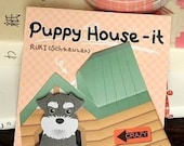 Kawaii Puppy House Memo Pad Grey Dog