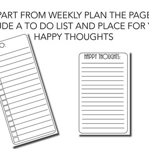 Positive mindset weekly planner. Printable weekly planner. Weekly positive mindset planner. Positive printable planner gift for her. image 7