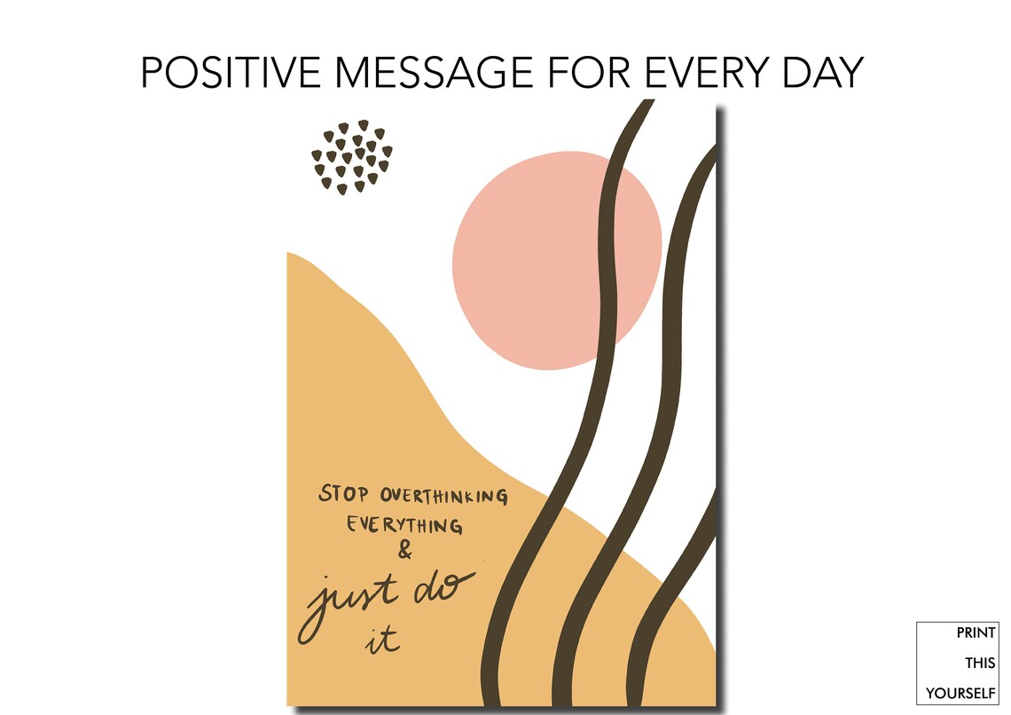 Printable Inspirational Poster. Motivational Poster for - Etsy