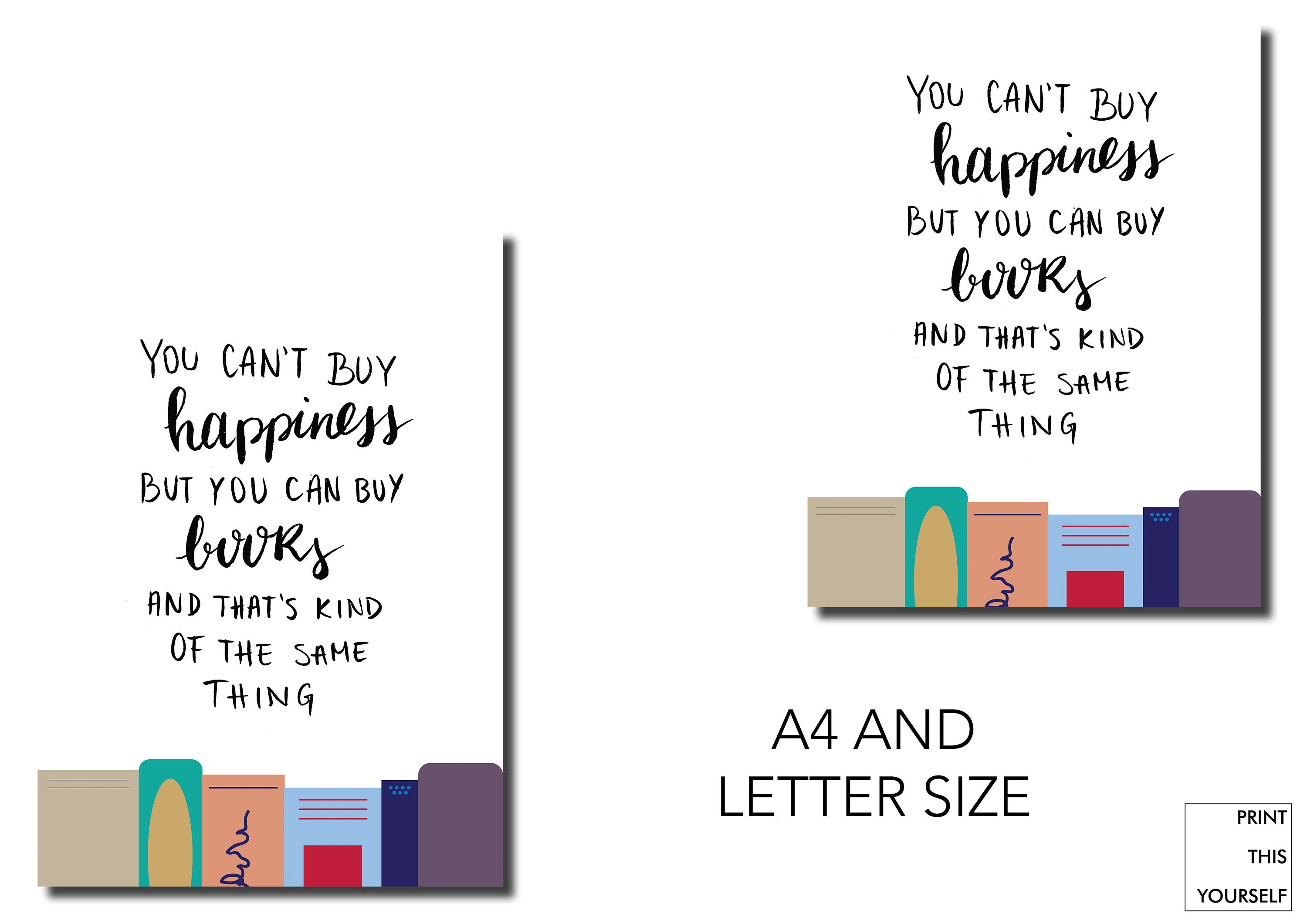 Printable Quote Poster. Motivational and Inspirational Poster. - Etsy