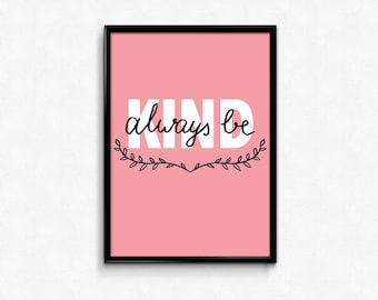 Positive mindset poster. Inspirational Motivational poster. Wall art printable. Pastel tone home decor. Printable design art. Positive mind