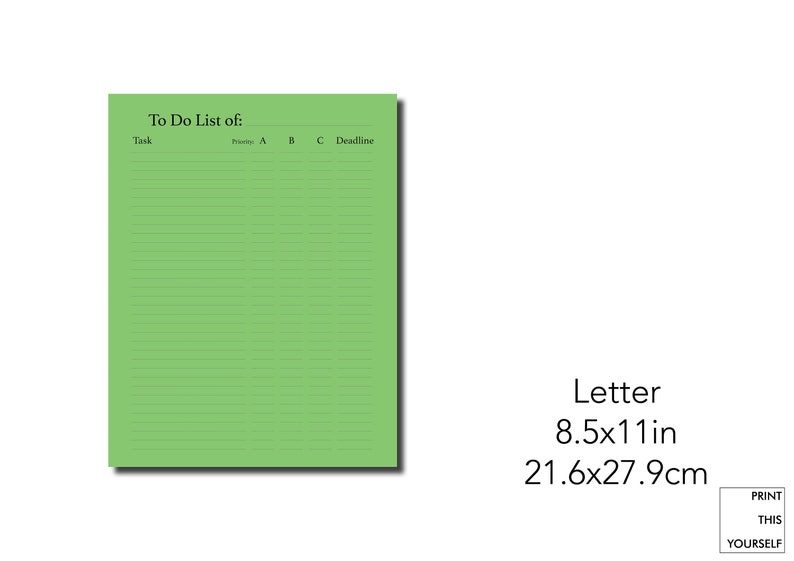 Printable To do list pages. Productivity planner. Printable productivity planner. Priority to do list page. To do list with deadlines. image 10
