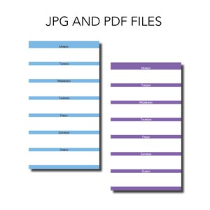 Printable Filofax Insert Week on a Page. Printable Filofax - Etsy
