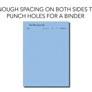 Printable To do list pages. Productivity planner. Printable productivity planner. Priority to do list page. To do list with deadlines. image 6