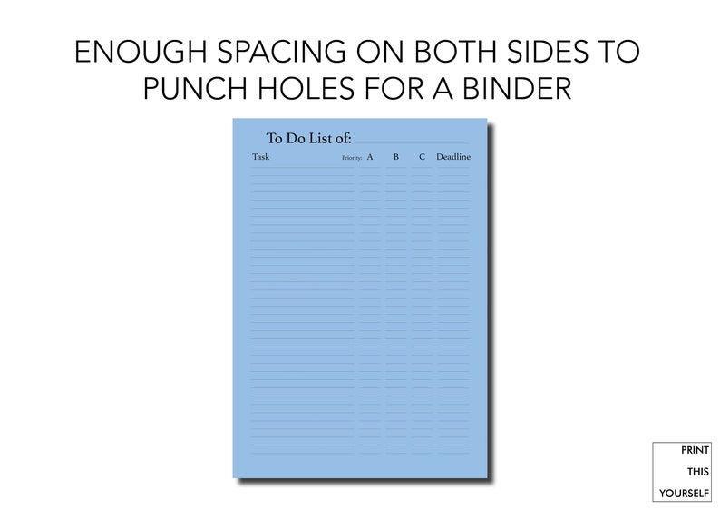 Printable To do list pages. Productivity planner. Printable productivity planner. Priority to do list page. To do list with deadlines. image 6