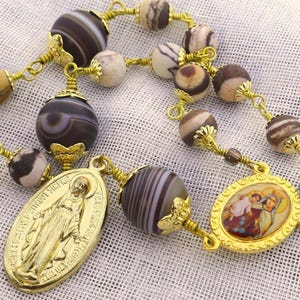 Our Lady of Mount Carmel Catholic Chaplet of Immaculate Conception, Miraculous Medal, Blessed Virgin Mary Devotion, Mary Consecration Gift