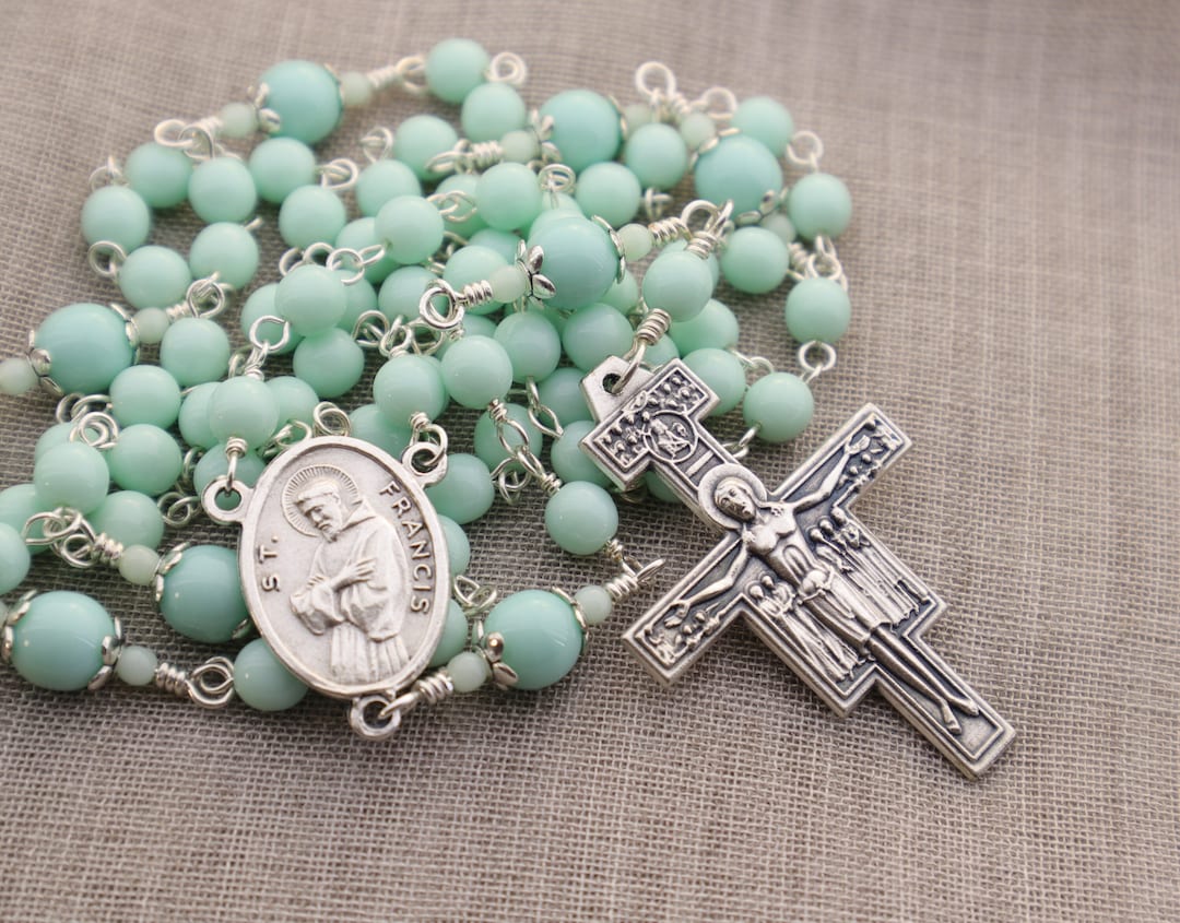 Collana Con Ciondolo Rosario In Gomma Da Uomo, Gioielli Con Croce - Foto 7