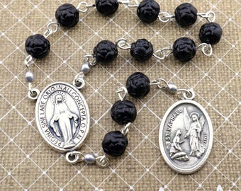 St. Raphael Der Erzengel-Rosenkranz, Heilender Schutzpatron, Taschen-Rosenkranz, Wundertätige Medaille