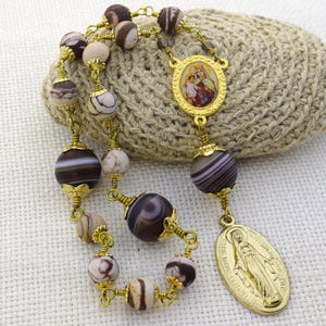 Coronilla de la Inmaculada Concepción - Corona de la Santísima Virgen María - Corona de las Doce Estrellas de la Señora del Monte Carmelo - Tarjeta de oración incluida