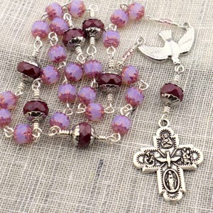 Seven Gifts Of The Holy Spirit Chaplet, Four-Way Cross Holy Spirit Rosary, Miraculous Medal of Our Lady of Grace, Confirmation Gift