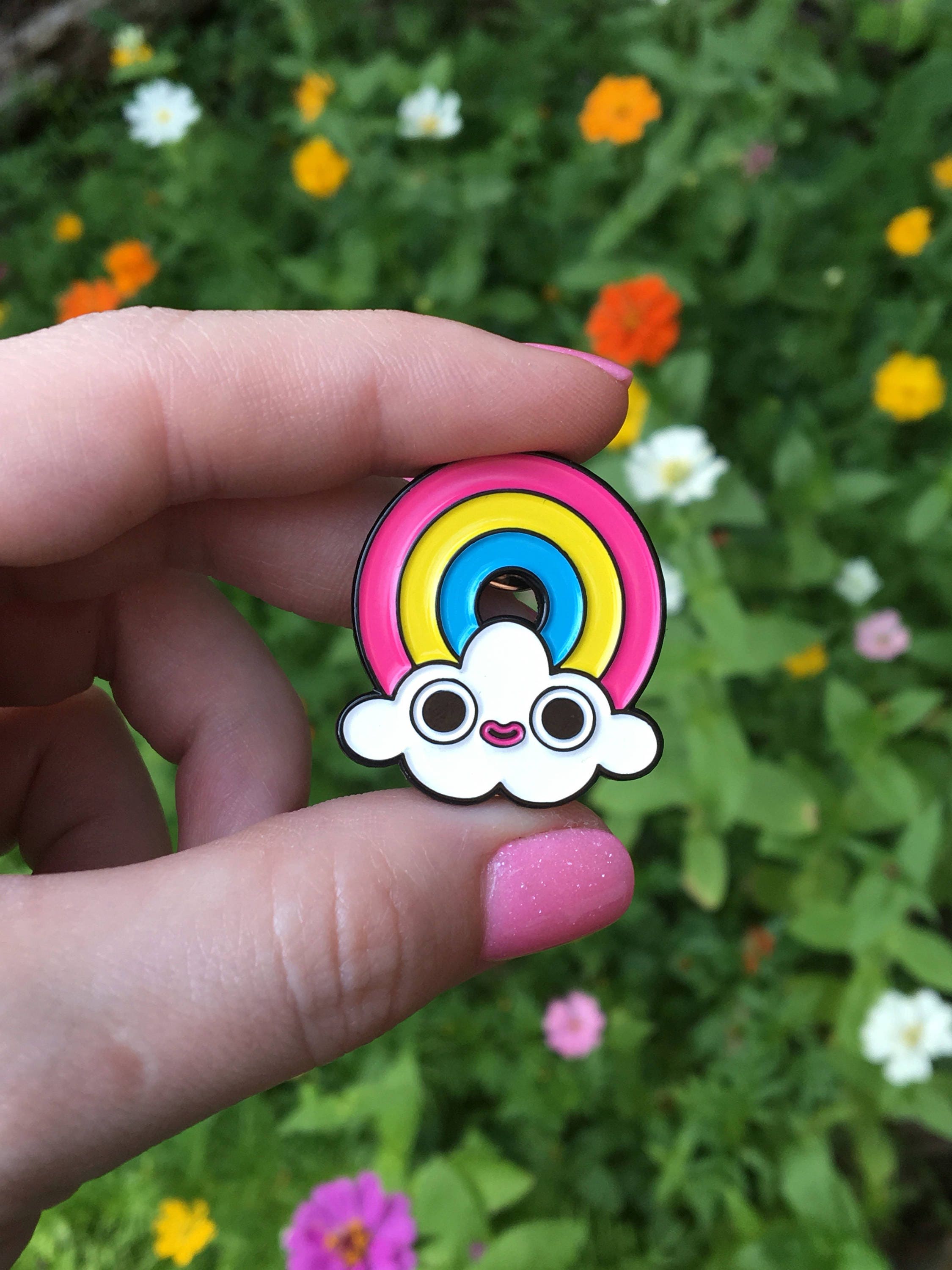 Sunshine Cloud Rhinestone Magnetic Pin Brooch: Magnet Fashion Accessory  Gift Button Pin Lapel Theme Weather Smile Sun Forecast Rain