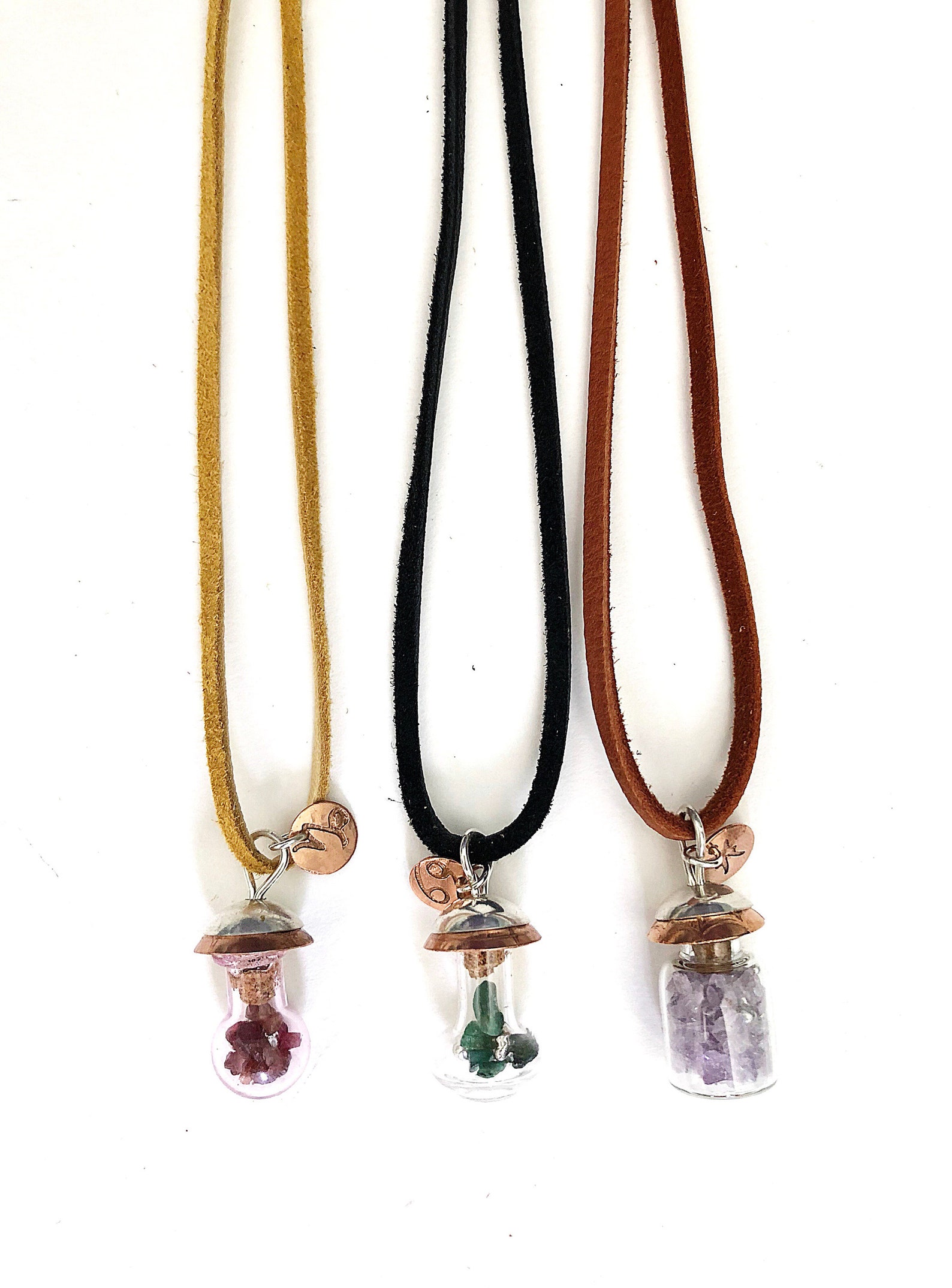 Scorpio, Beryl, Oct. 24 Nov 22. Zodiac Birthstone Pendant, Glass
