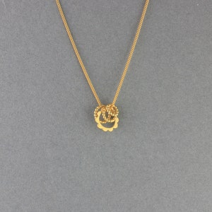 Mini Scalloped Circle Necklace image 3