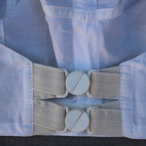 60s Nursing Bra, Vintage White Cotton Brassiere Ladies White Lingerie Underwear Collectible image 3
