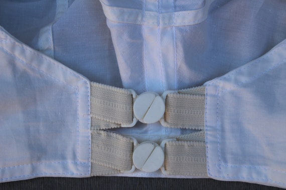 60s Nursing Bra, Vintage White Cotton Brassiere L… - image 3